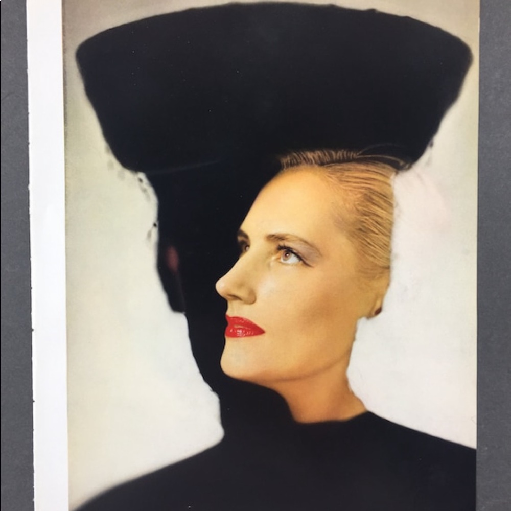 ! One page frm 1951 Vintage Photography Book, Model, Double Exposure, Silhouette